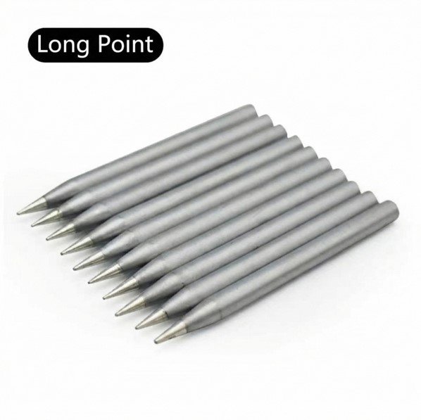 Matte external heating soldering tip